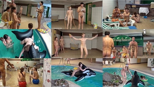 Read more about the article Family nudism video – Kids indoor dolphin ride